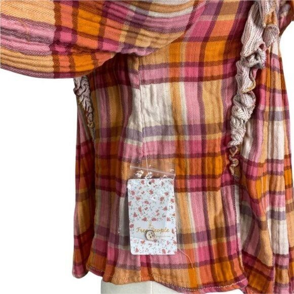 Free People Long Sleeve Top Tea Combo Size Extra Small NWT - Picture 6 of 10